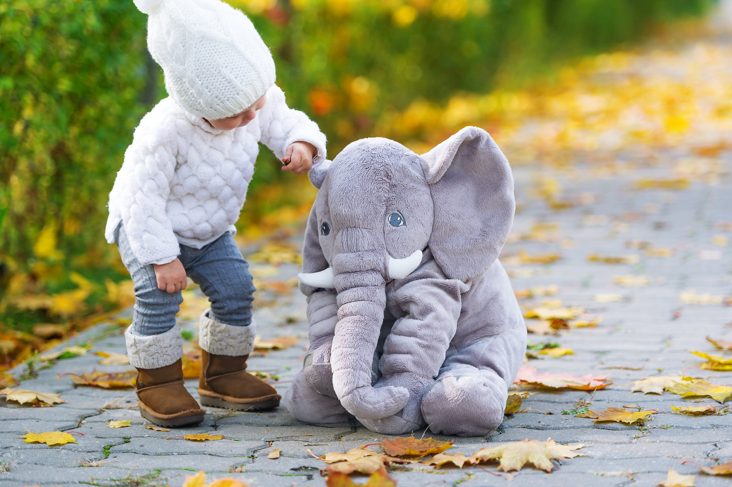 Elephant Cuddle Pillow