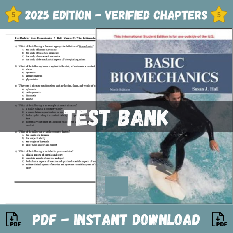 Basic Biomechanics, 9th Edition (Susan J. Hall ,2023)