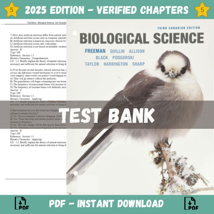 Biological Science, 3rd Canadian Edition