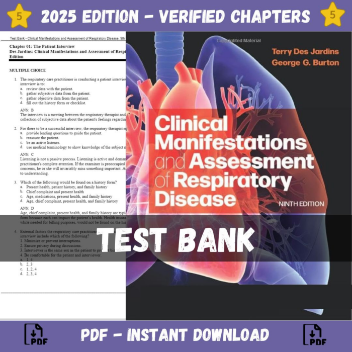 Clinical Manifestations and Assessment of Respiratory Disease