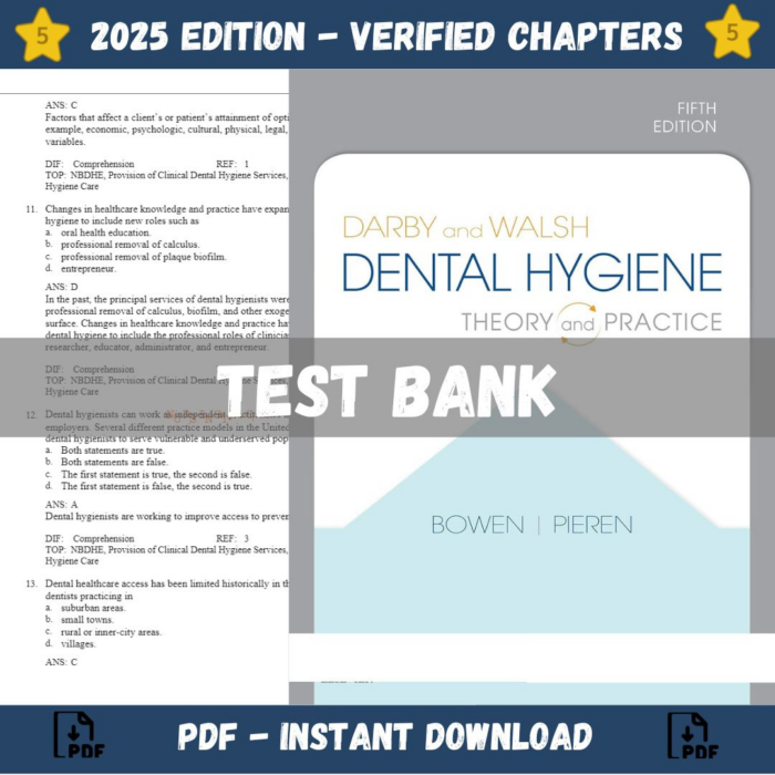 Darby and Walsh Dental Hygiene 5th Edition