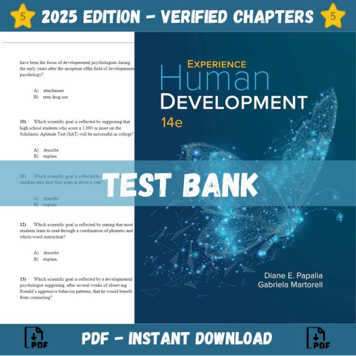 Test bank - Experience Human Development 14th Edition (Diane E. Papalia, 2020)