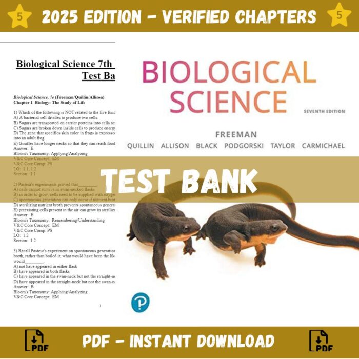 Test bank - Biological Science 7th Edition