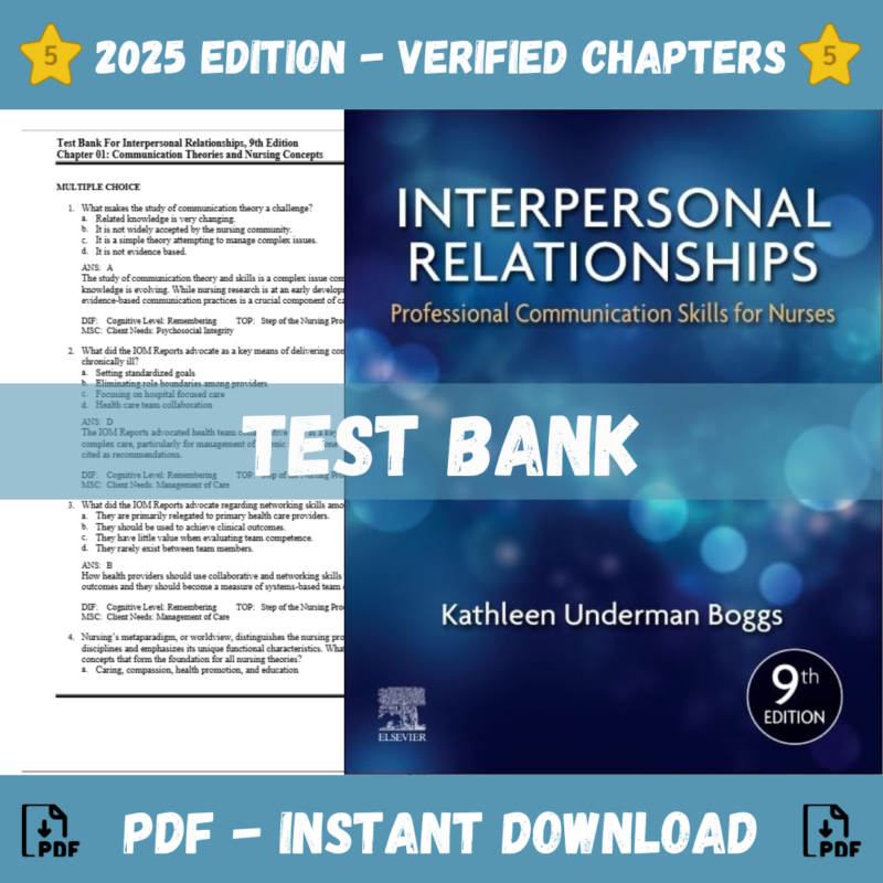 Interpersonal Relationships, 9th Edition (Kathleen ,2023)