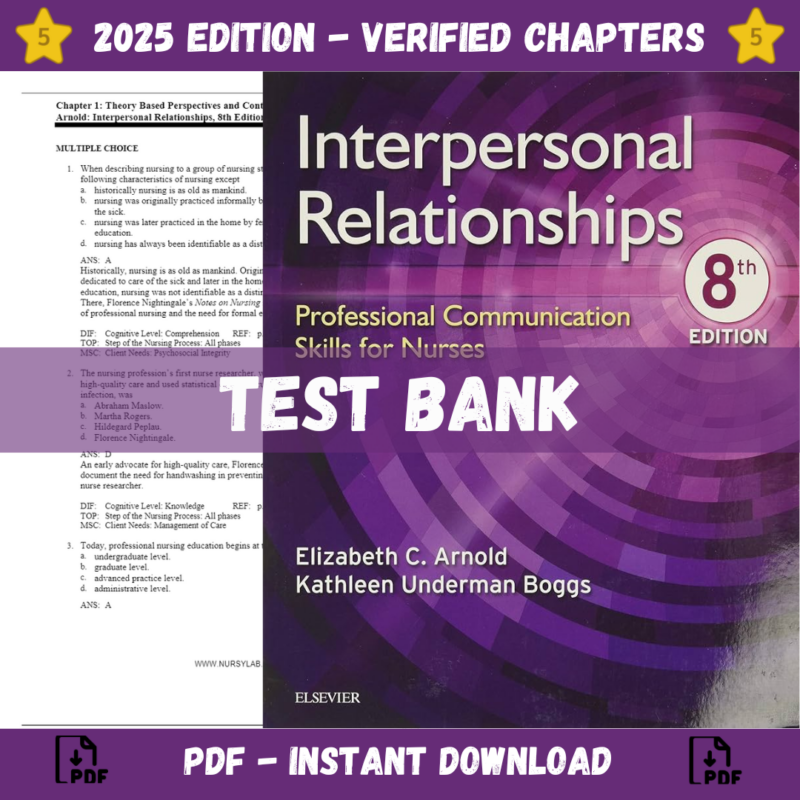 Interpersonal Relationships Professional Communication Skills for Nurses