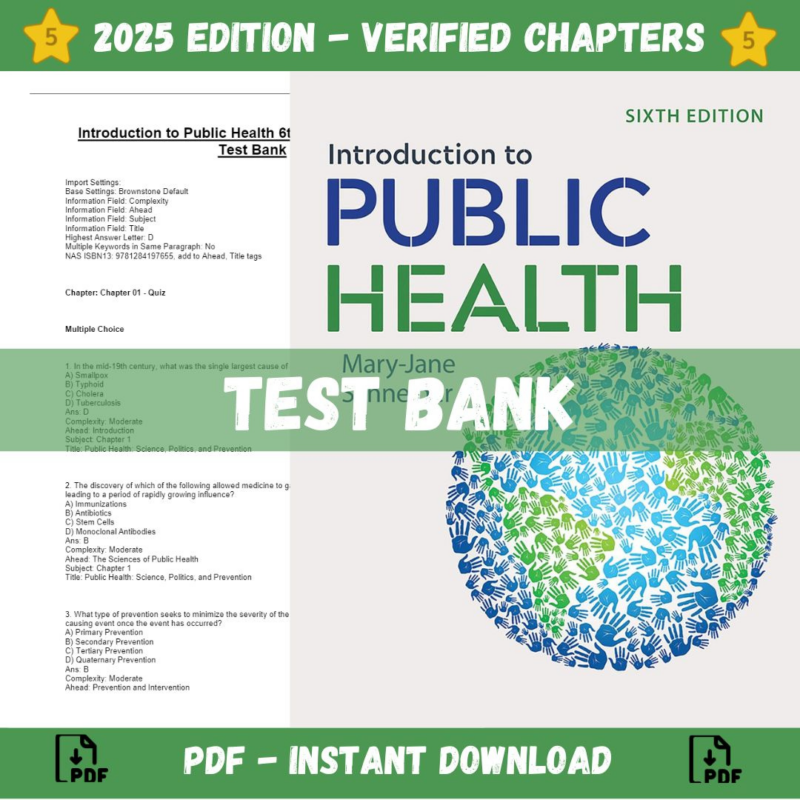 Introduction to Public Health 6th Edition (Schneider, 2020)