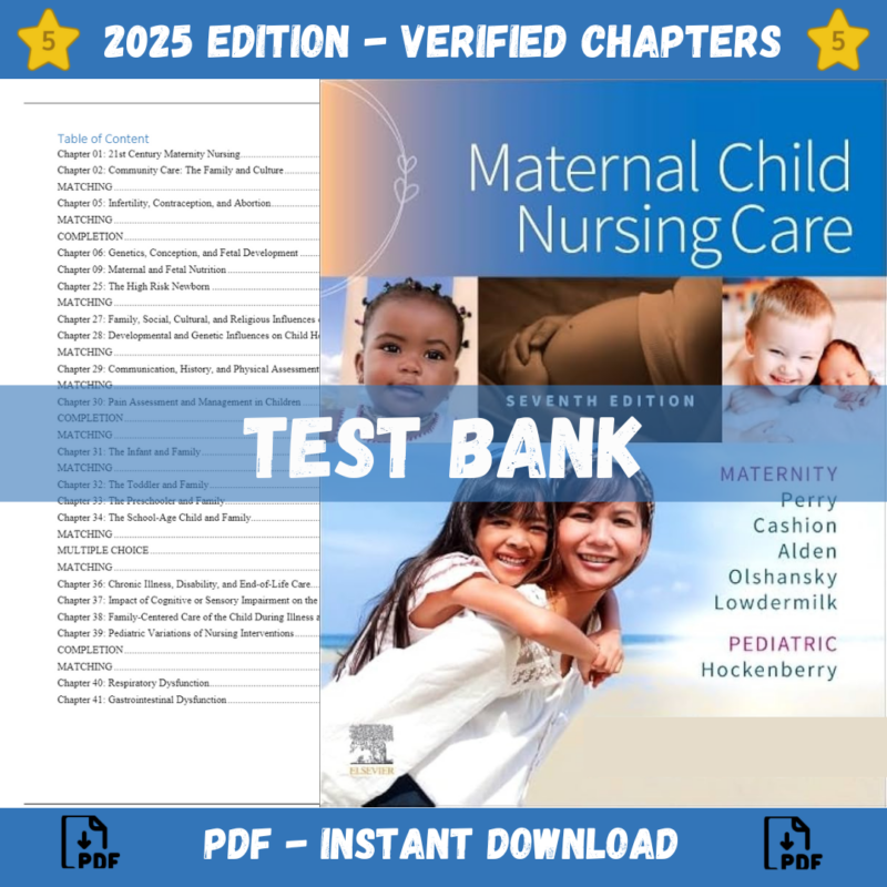 Maternal Child Nursing Care 7th Edition