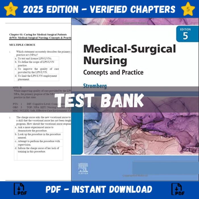 Medical Surgical Nursing, 5th Edition (Holly K. Stromberg, 2024)