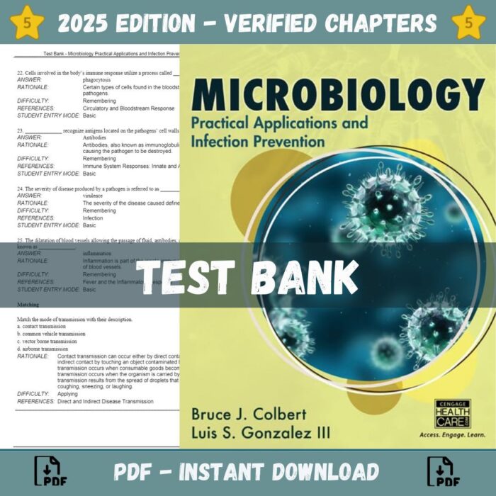 Microbiology Practical Applications and Infection Prevention, 1st Edition (Colbert, 2016)