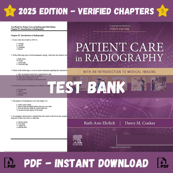 Patient Care In Radiography, 10th Edition (Ruth A. Ehrlich ,2023)