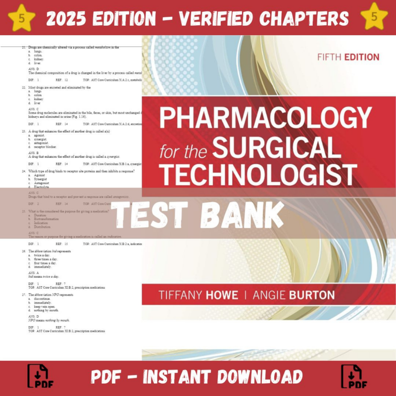 Pharmacology for the Surgical Technologist 5th Edition