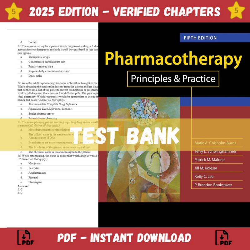 Pharmacotherapy Principles and Practice 5th Editionn