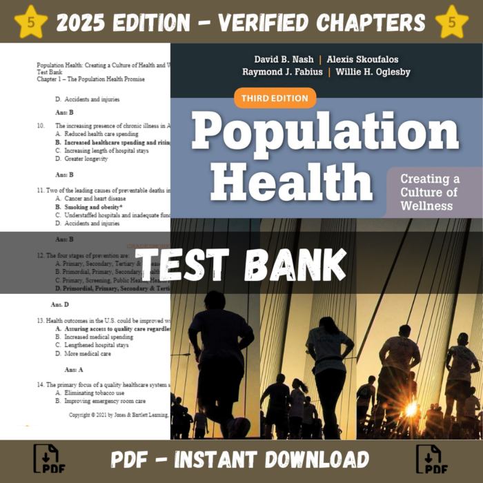 Population Health Creating a Culture of Wellness 3rd Edition