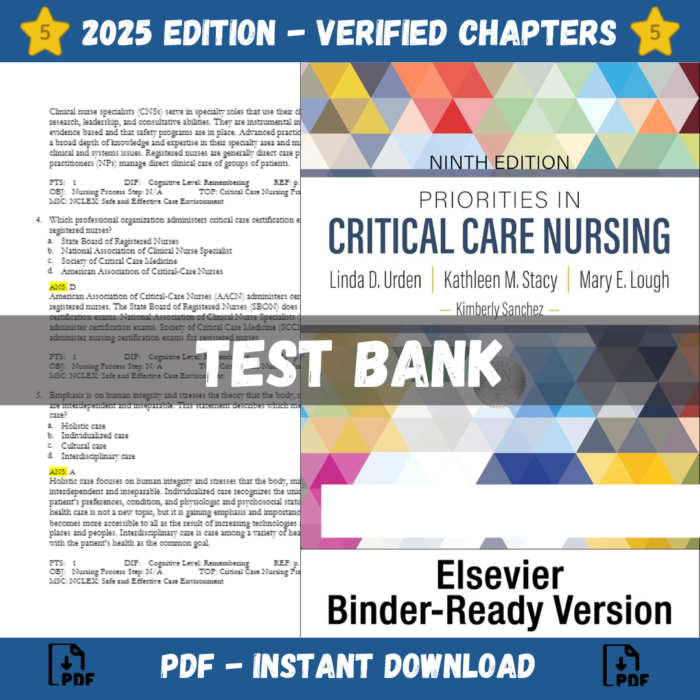 Priorities in Critical Care Nursing 9th Edition