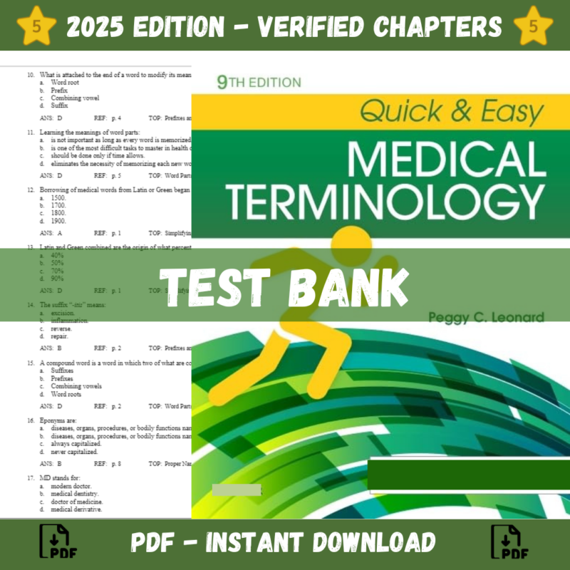 Quick & Easy Medical Terminology 9th Edition