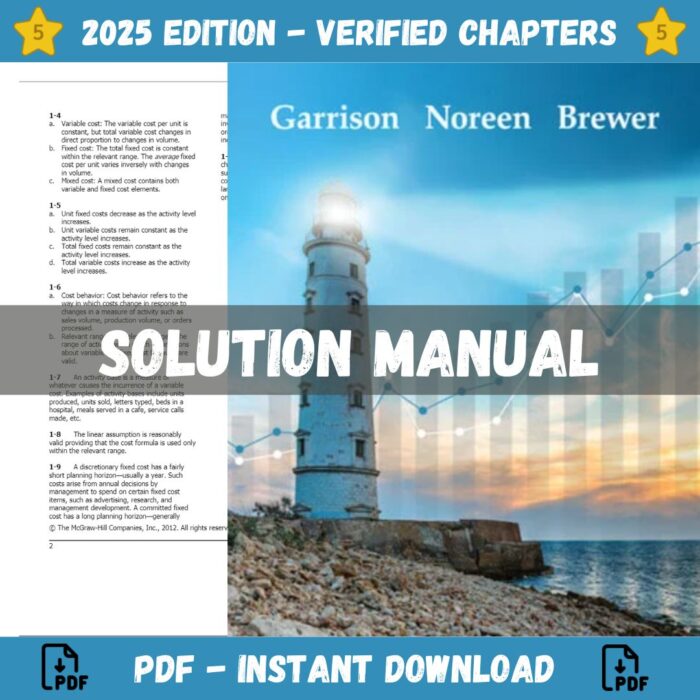 Solution Manual - Managerial Accounting 17th Edition (Garrison, 2020)