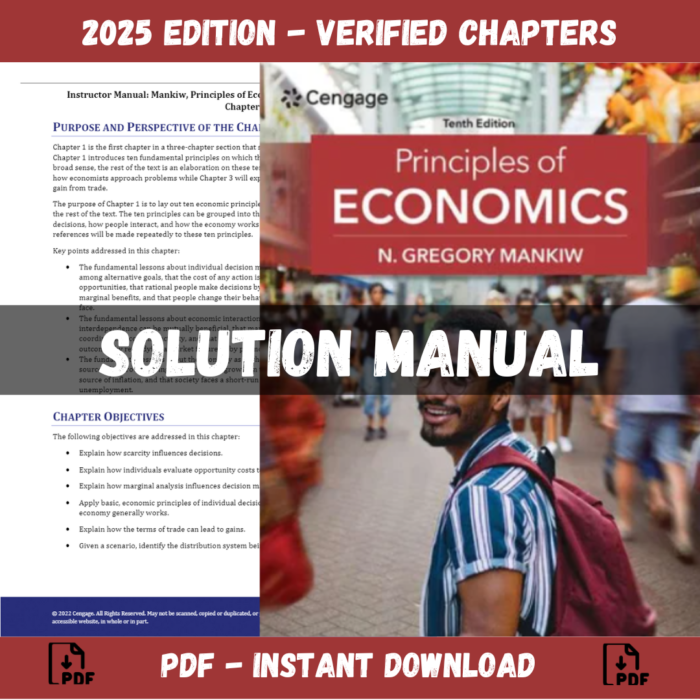 Solution Manual - Principles of Economics 10th Edition (Mankiw, 2024)