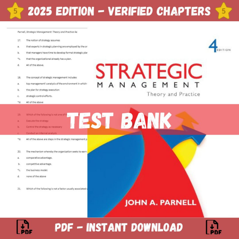 Strategic Management Theory and Practice 4th Edition