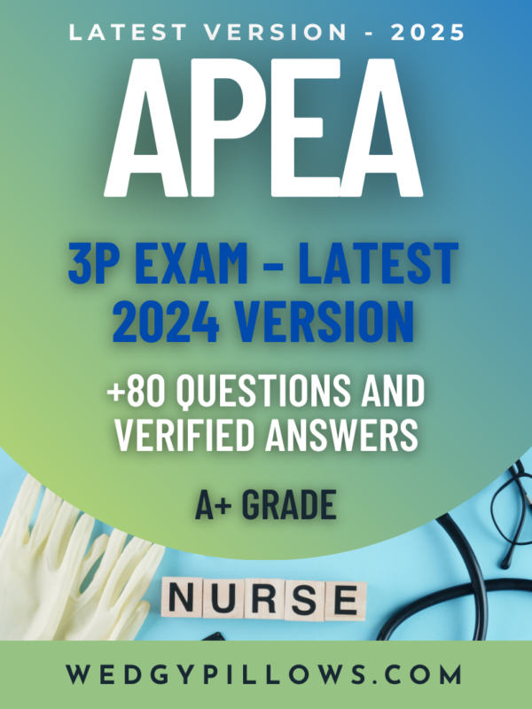 APEA 3P Exam – Latest 2024 Version