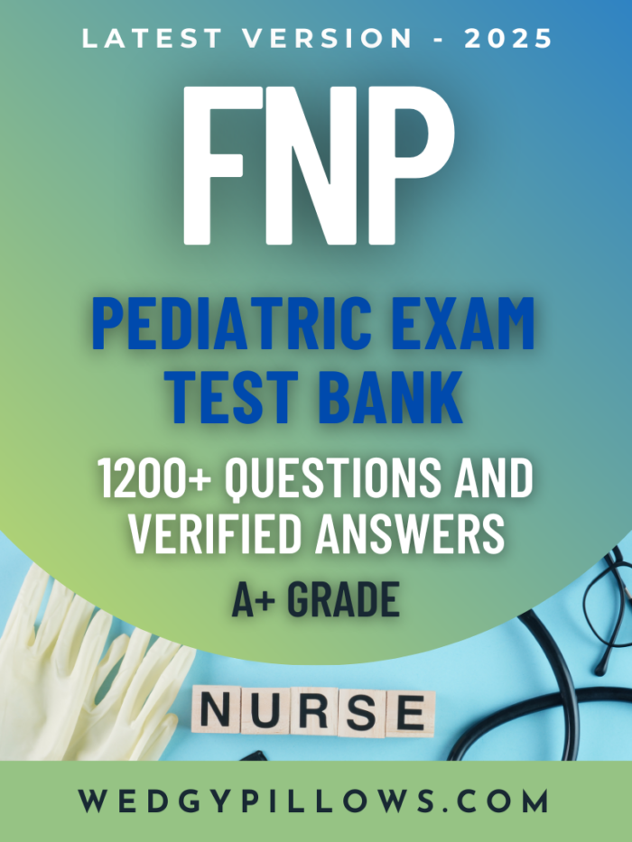 FNP Pediatric Exam Test Bank