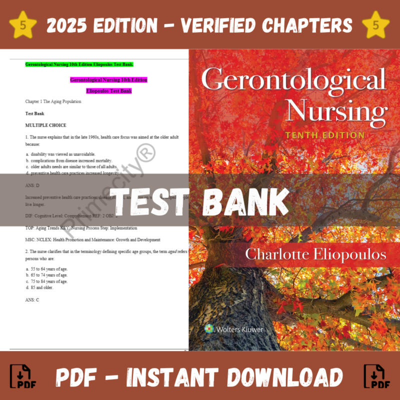 Gerontological Nursing, 10th Edition (Charlotte Eliopoulos, 2016)