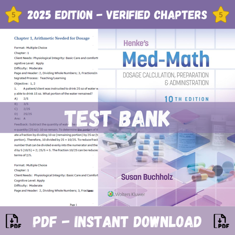 Henke's Med-Math Dosage-Calculation, Preparation, and Administration, 10th Edition