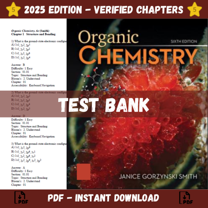 test Bank - Organic Chemistry 6th Edition (Smith)